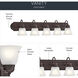 Independence 5 Light 36 inch Tannery Bronze Wall Mt Bath 5 Arm Or More Wall Light